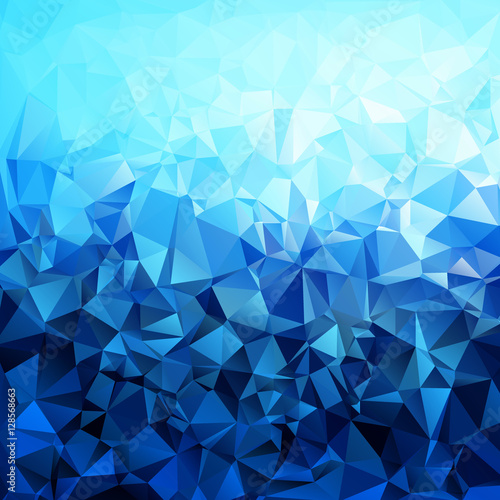 Abstract blue gradient polygon shaped
