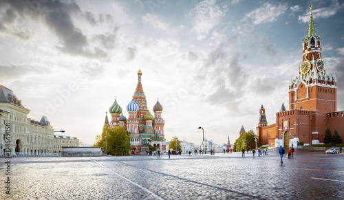 Panorama of Red Square in Moscow, Russia