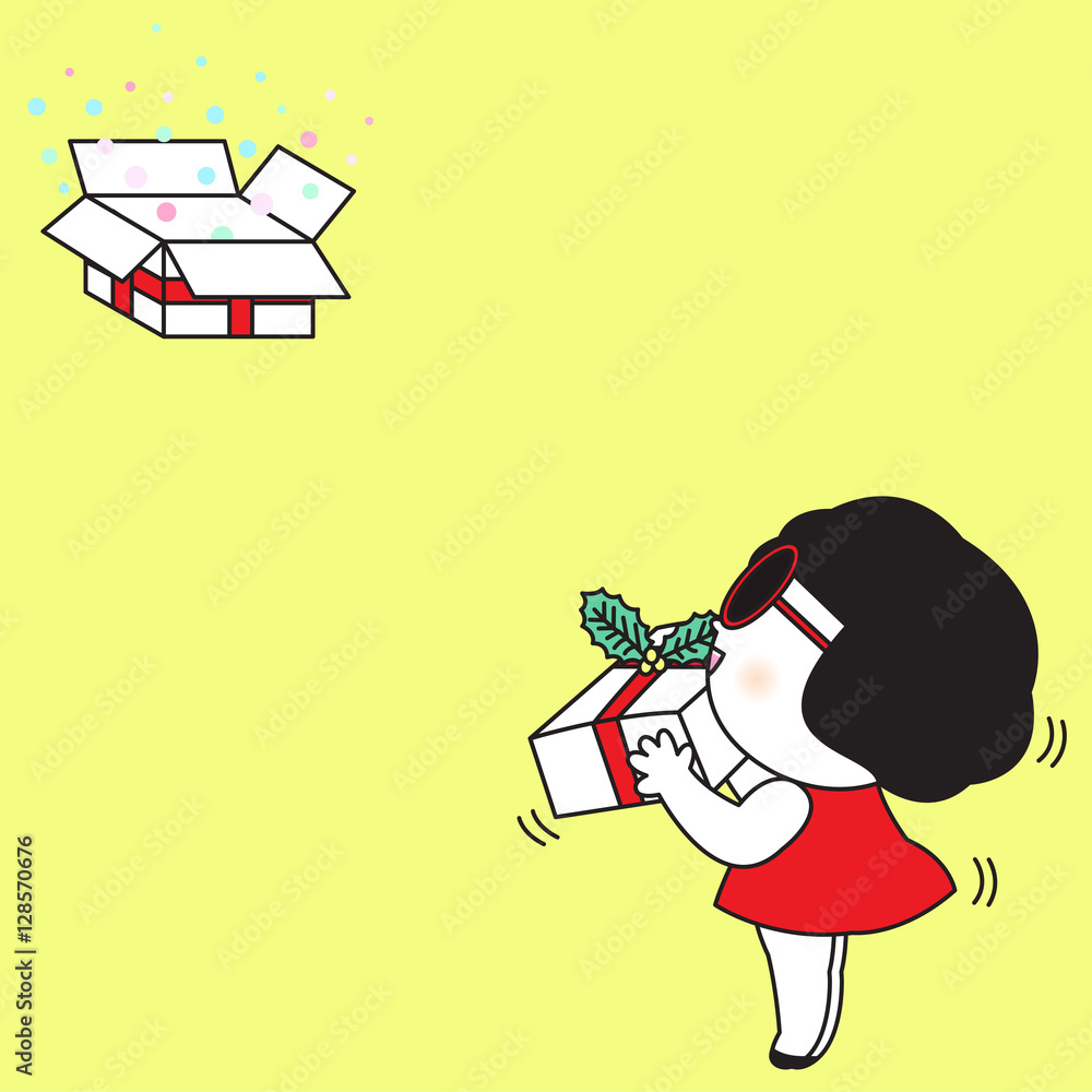 Christmas Is The Spirit Of Giving Character Paper Note illustration Christmas Is The Spirit Of Giving Character Paper Note illustration