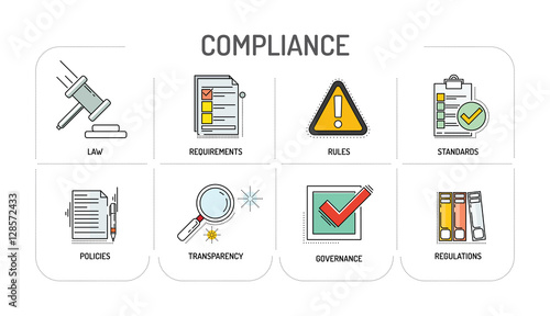 COMPLIANCE - Line icon Concept