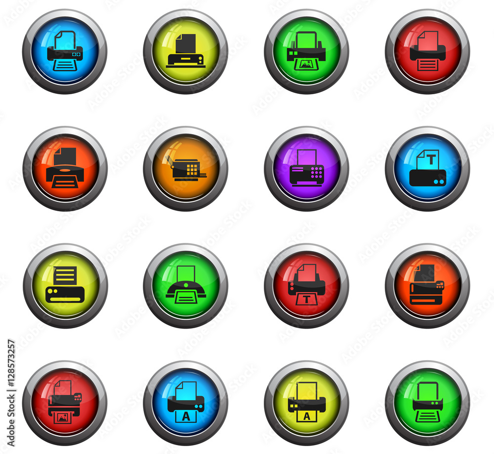 print icon set print icon set