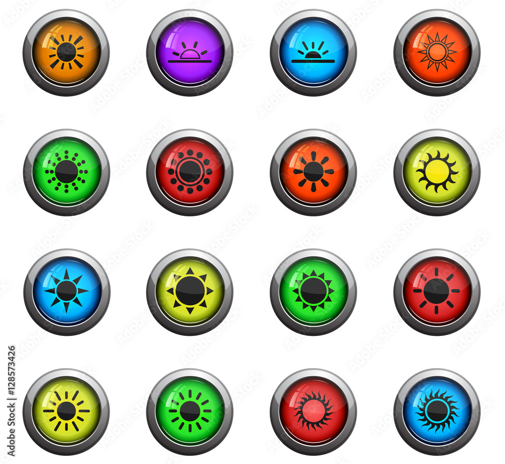 sun icons set sun icons set