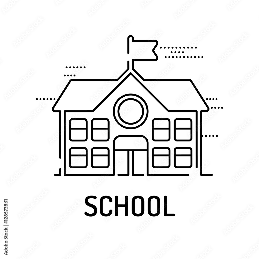 SCHOOL Line icon