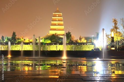  Giant Wild Goose Pagoda or Big Wild Goose Pagoda, is a Buddhist pagoda located in southern Xi'an, Shaanxi province, China  photo