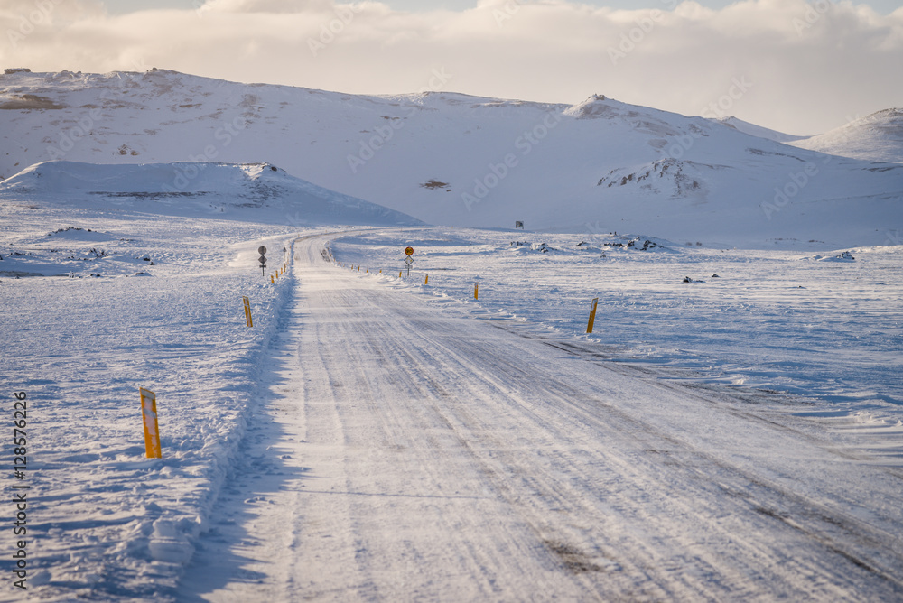 Empty road in Iceland Empty road in Iceland