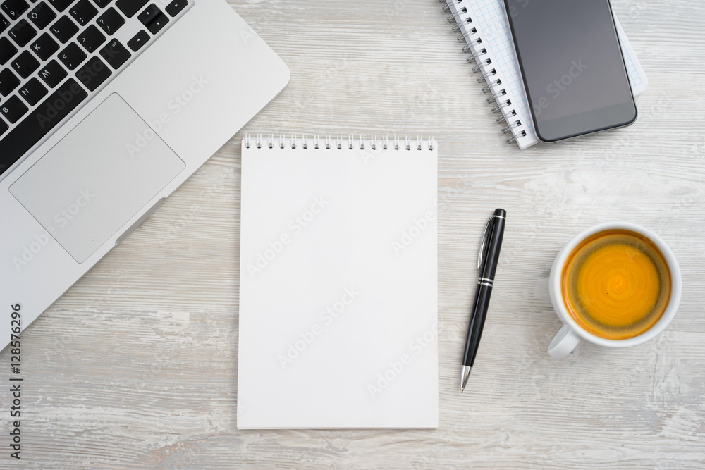 Blank notebook page for input the text Blank notebook page for input the text