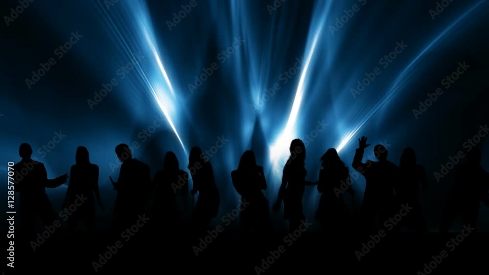 A group of people singing and dancing slowly A group of people singing and dancing slowly