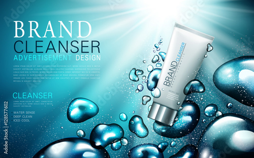 facial cleanser ad