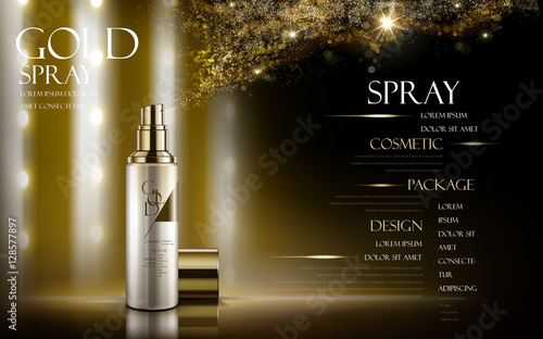 golden spray ad