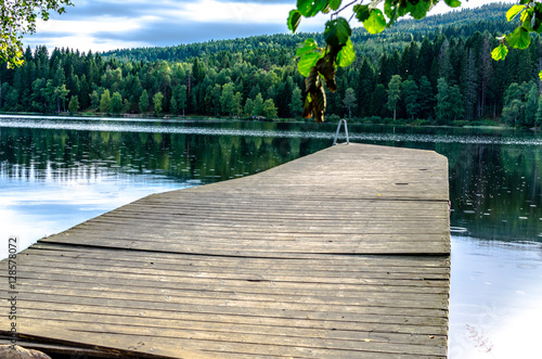 Photography Broken jetty on Sognsvann Lake in Oslo, Norway