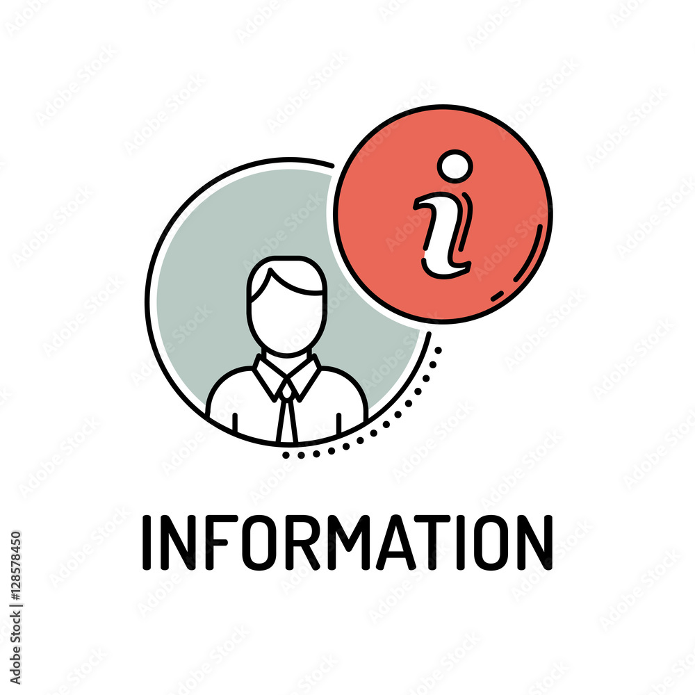 INFORMATION Line Icon INFORMATION Line Icon