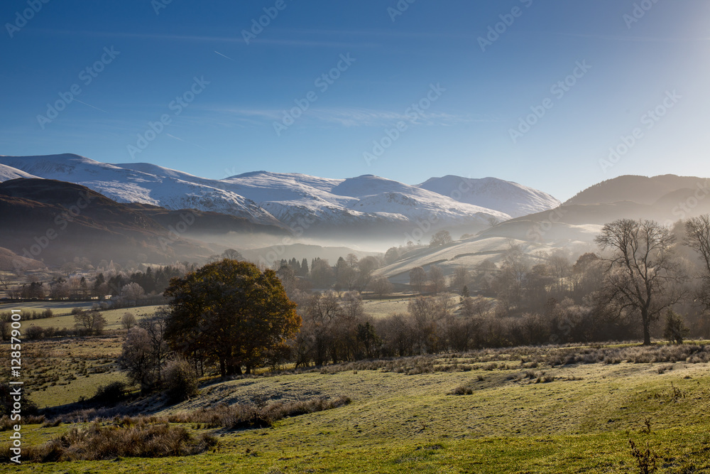 Misty winters Moring Lake District Misty winters Moring Lake District