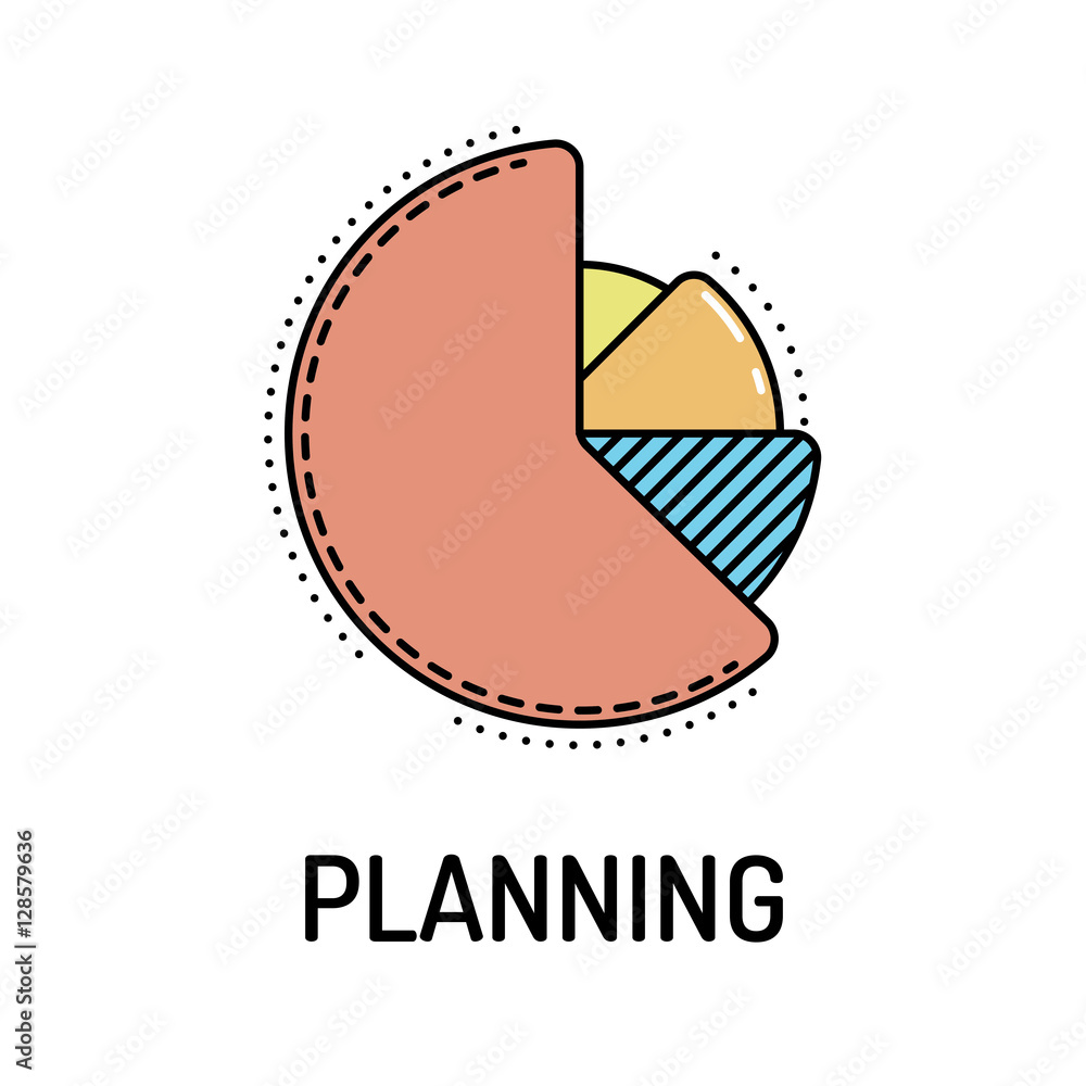 Planning Line Icon Planning Line Icon