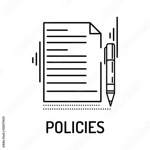 POLICIES Line icon