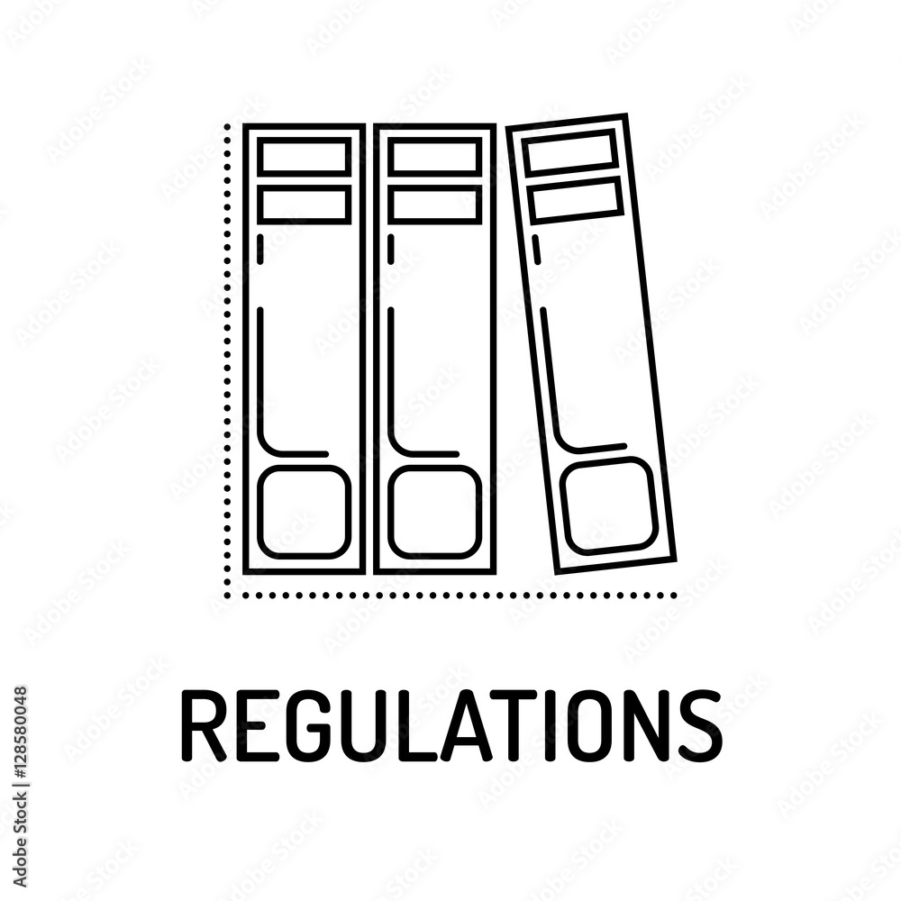 REGUALTIONS Line icon REGUALTIONS Line icon