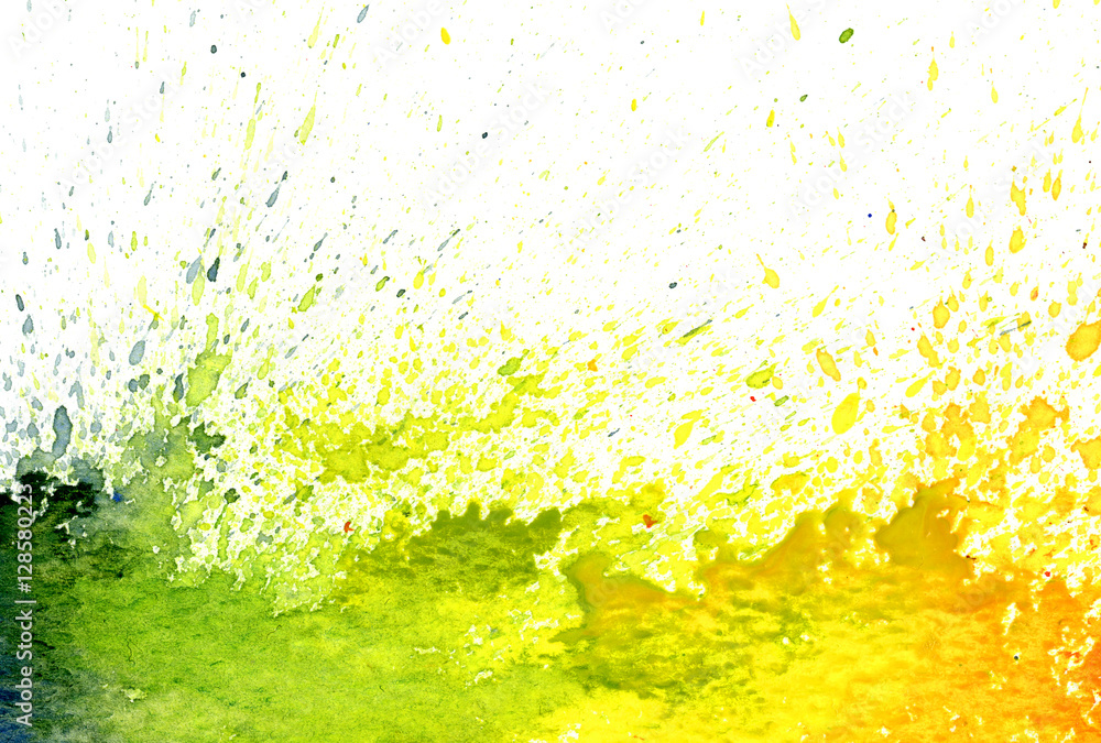 Naklejka premium exploding green