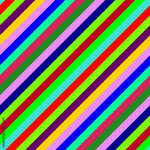 Seamless background with multi-colored diagonal stripes