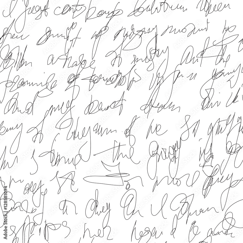 seamless pattern with abstract text written by hand seamless pattern with abstract text written by hand