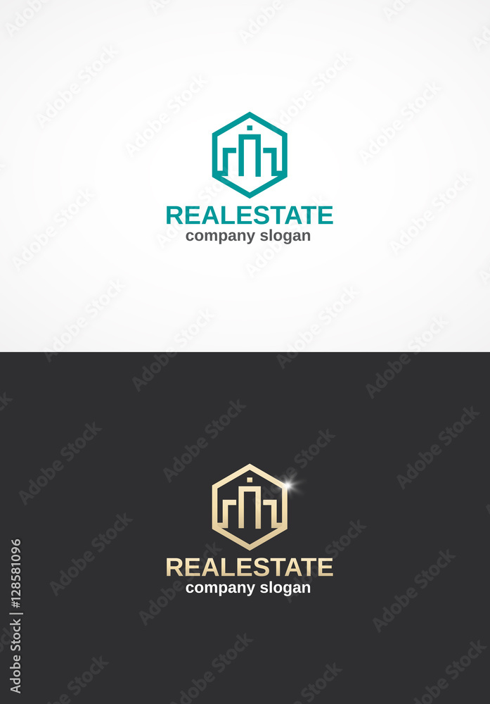 Real Estate logo. Real Estate logo.