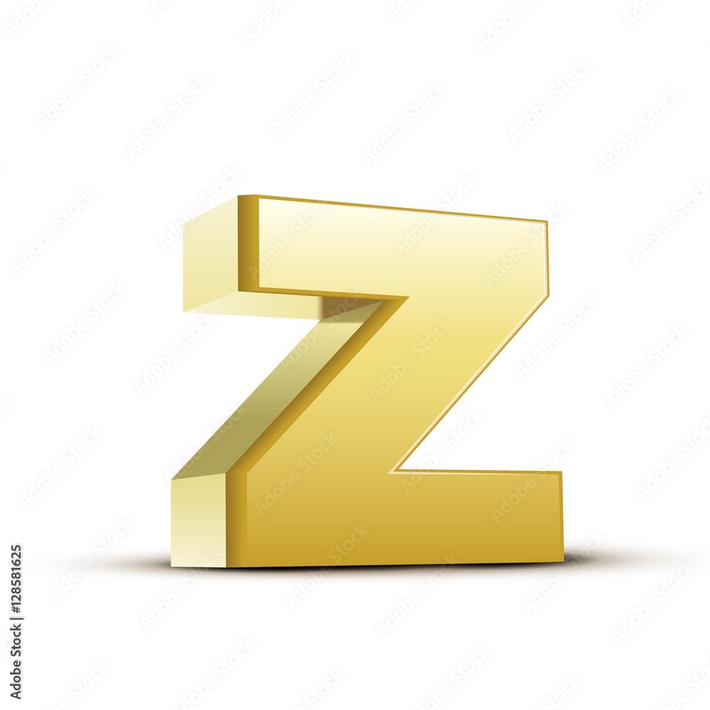 lowercase bronze letter Z lowercase bronze letter Z