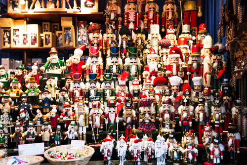 Christmas Market near Town Hall on Albert Square in Manchester