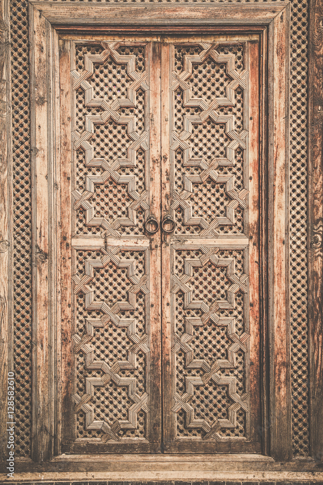 Door to Medersa Bou Inania