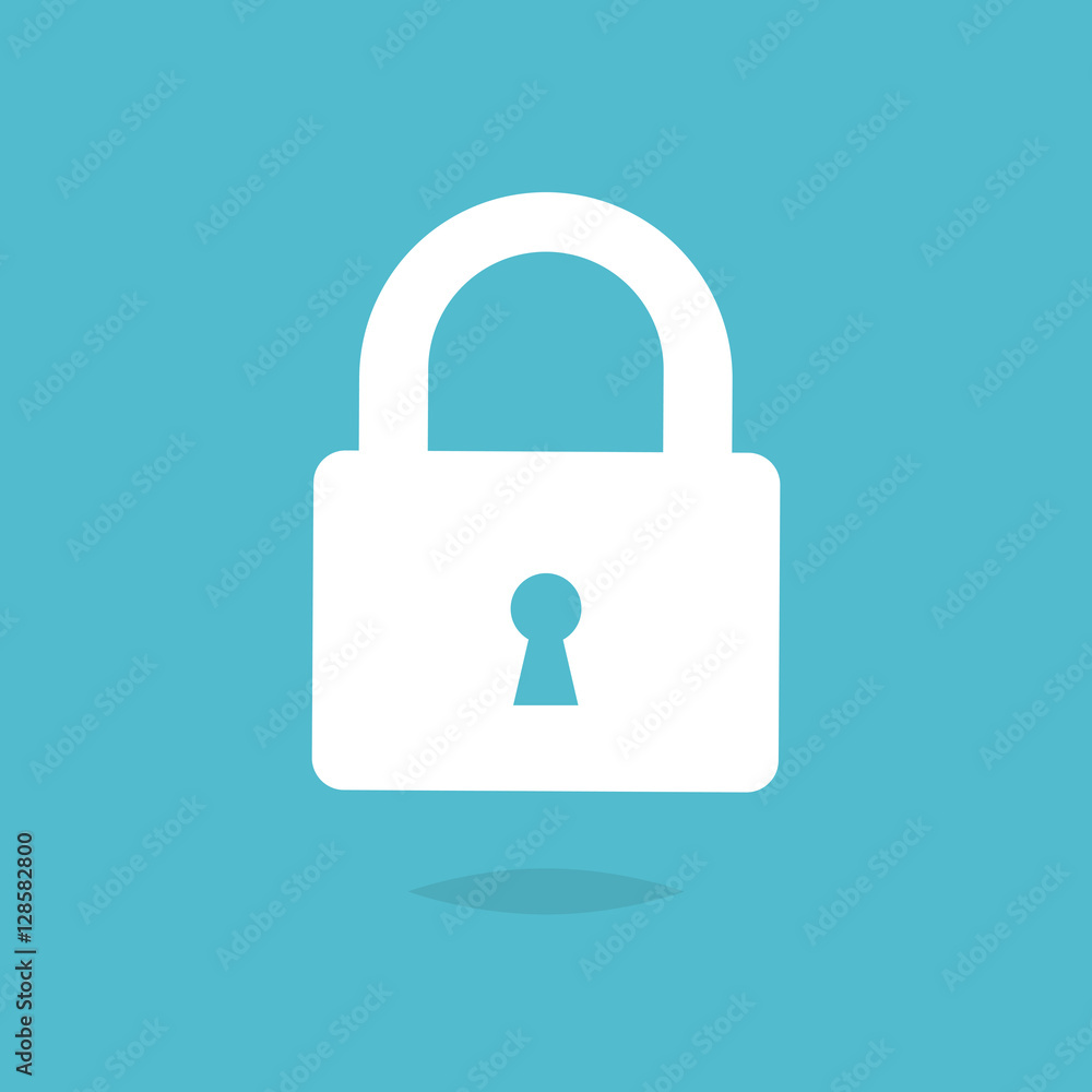 Lock icon vector isolated Lock icon vector isolated