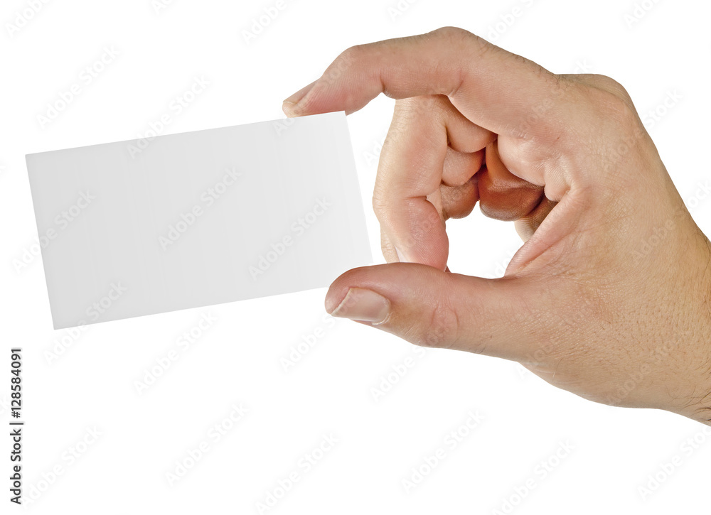 Obraz premium Hand with business card