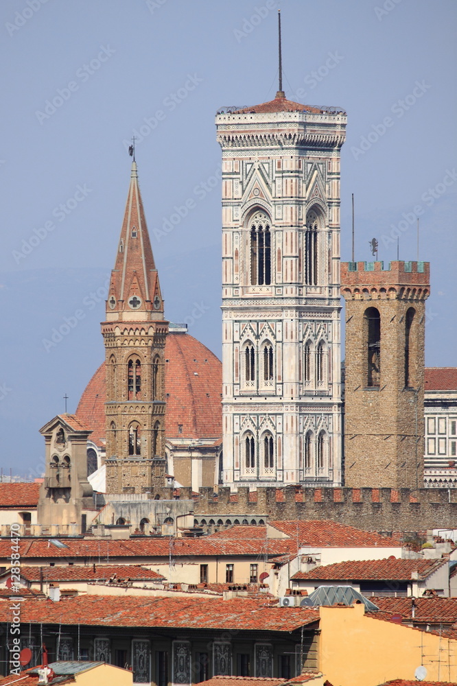 Bell towers in Florence, Italy