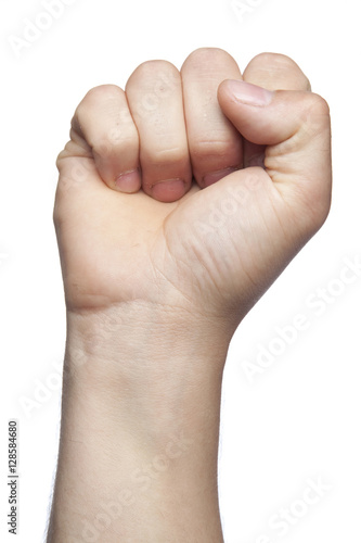 symbol of the struggle and not surrendering, white background