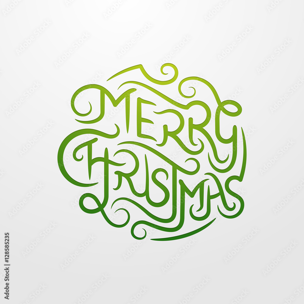 Merry Christmas Typography Merry Christmas Typography