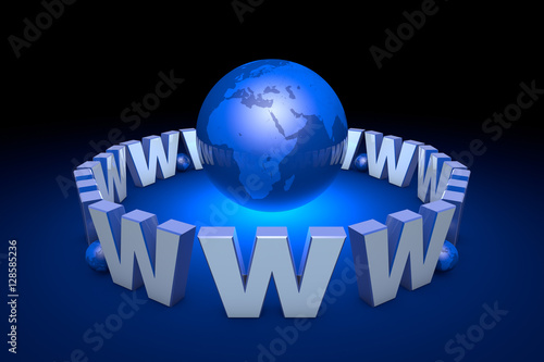 The  Internet addiction, new information era. Web technologies. photo