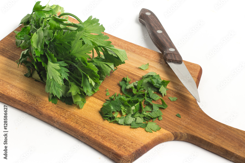 Chopped Parsley Leaves. Fresh Herbs Chopped Parsley Leaves. Fresh Herbs