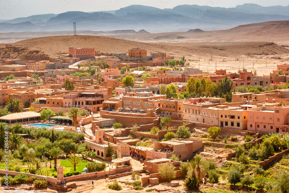 The view from the fortress Ait Ben Haddou, Morocco