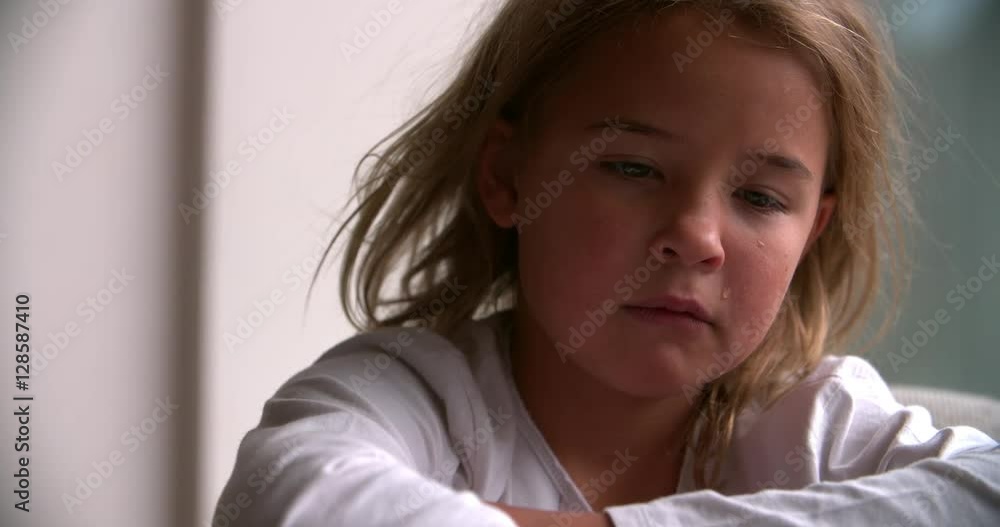 Close Up Portrait Of Crying Child Looking At Camera Close Up Portrait Of Crying Child Looking At Camera