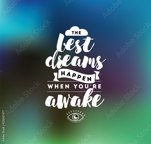 Typography for poster, invitation, greeting card or t-shirt.