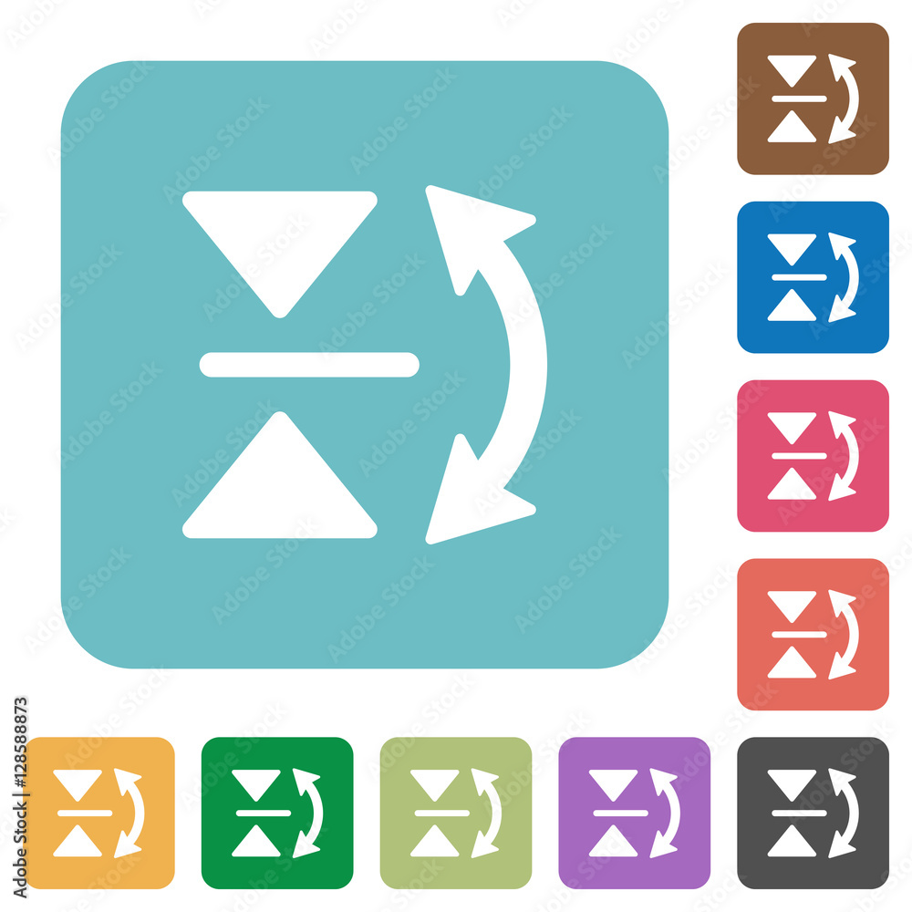 Vertical flip square flat icons Vertical flip square flat icons