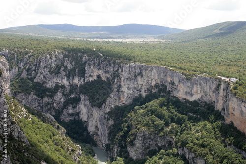 Landschaft im Grand Canyon in Südfrankreich