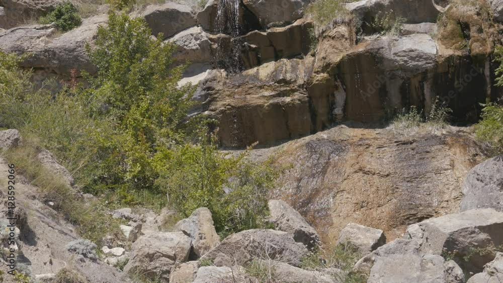 Mountain waterfall. Crimea. Zelenogorie. Mountain waterfall. Crimea. Zelenogorie.