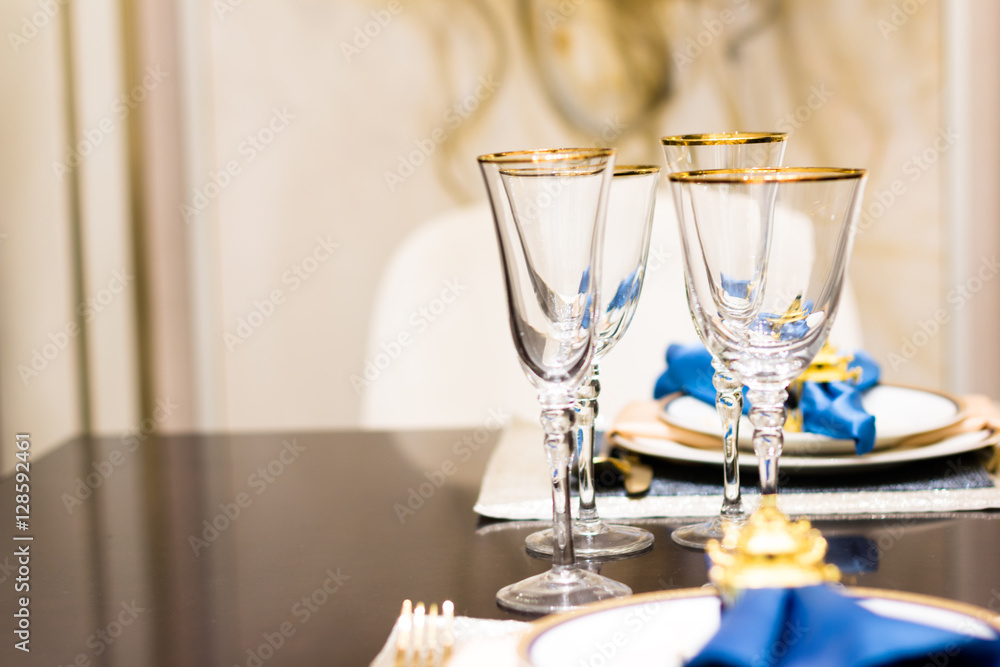 interior of modern dining room