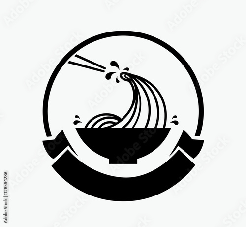 noodle wave in bowl logo