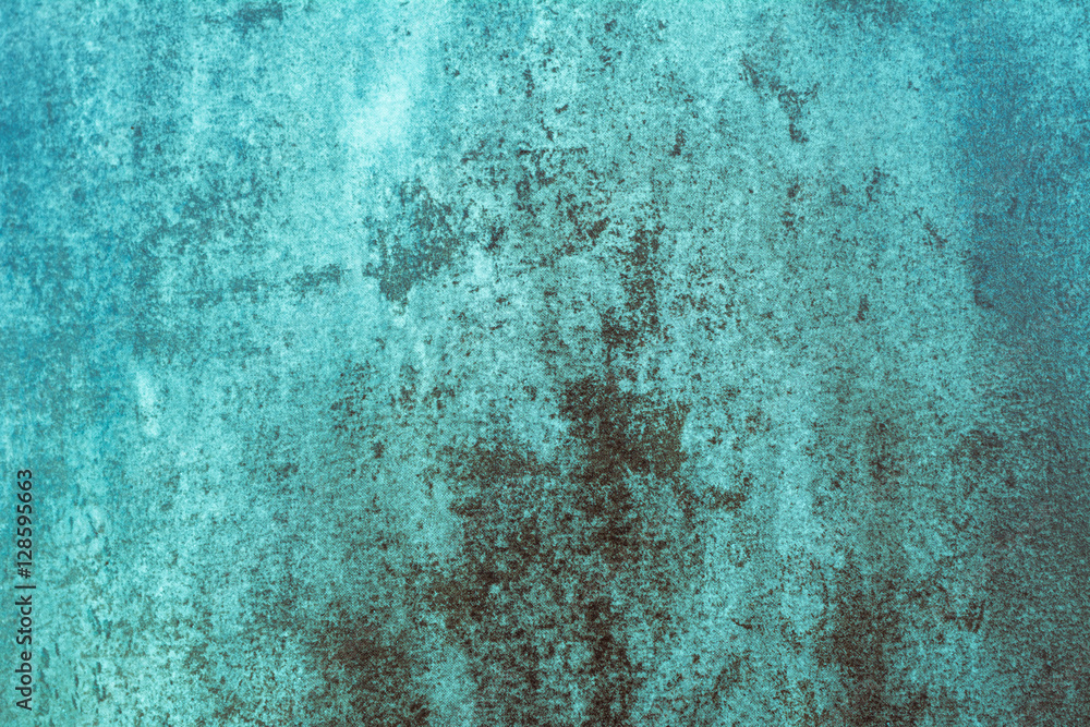 Turquoise grunge patterns as textured background