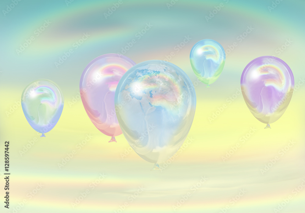 Rainbow balloons Rainbow balloons