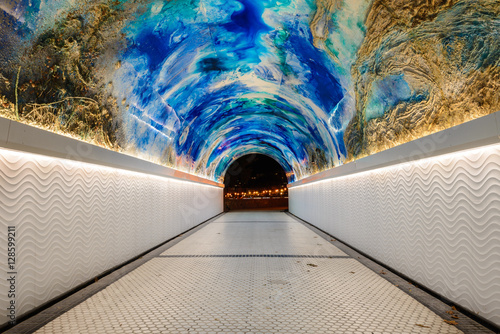 The tunnel of Miramar in Donostia-San Sebastia, Spain photo