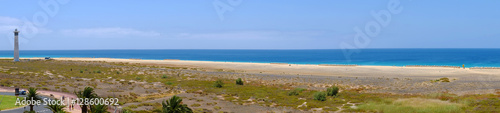 Fototapeta Naklejka Na Ścianę i Meble -  View on the beach Playa de Morro Jable on the Canary island Fuer
