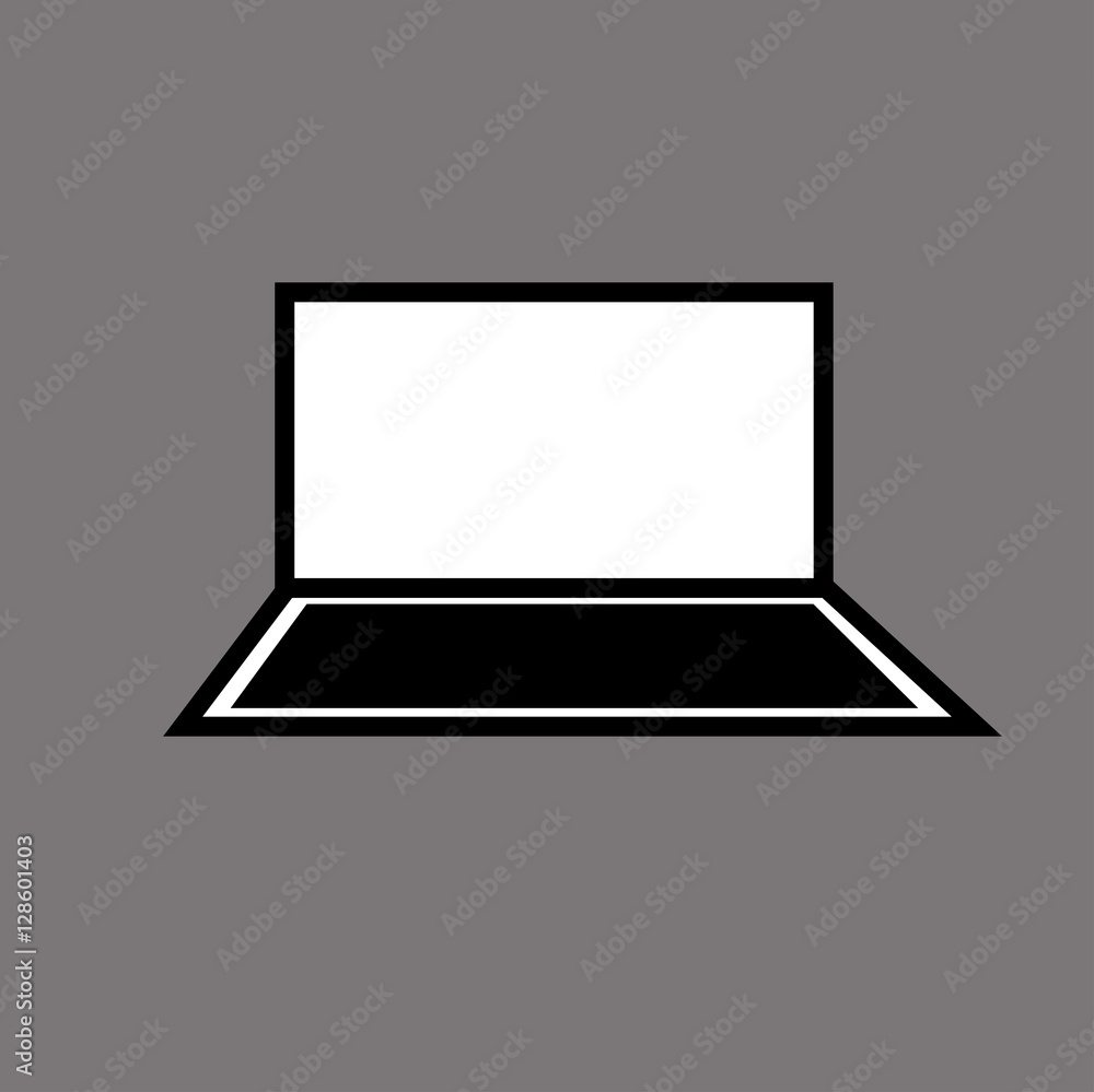 Laptop icon. Laptop icon.