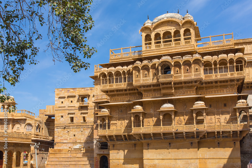 Famouse Dussehra Chowk inside Jaisalmer fort, India