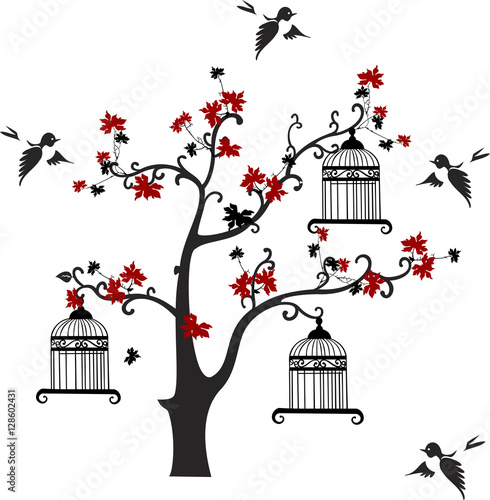 tree branches with birds