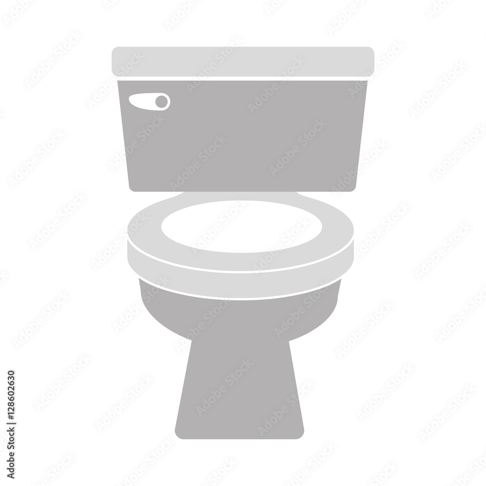 gray scale silhouette with toilet vector illustration gray scale silhouette with toilet vector illustration