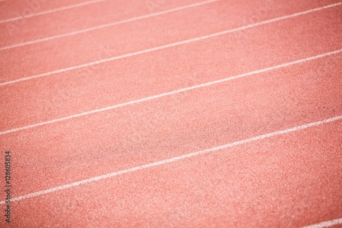 Close-up of running track